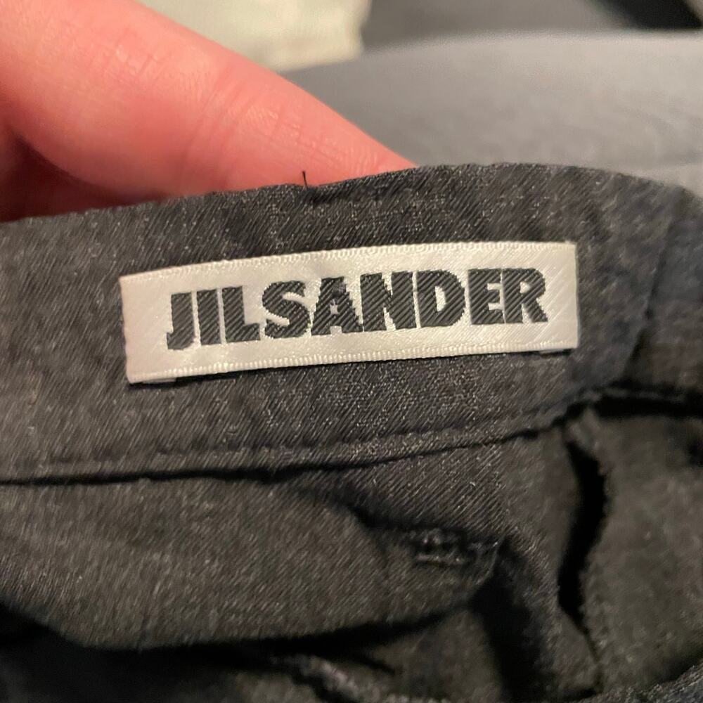 Jil Sander Charcoal Gray Wool Tailored Trouser Pants Women's IT 38 / US 2 EUC - Picture 7 of 14